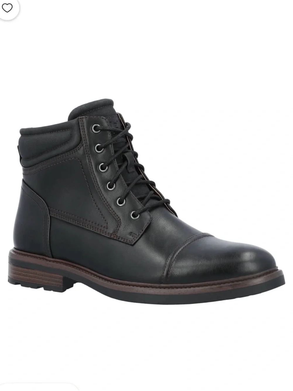 George Black Lace Up Boots Size 10.5